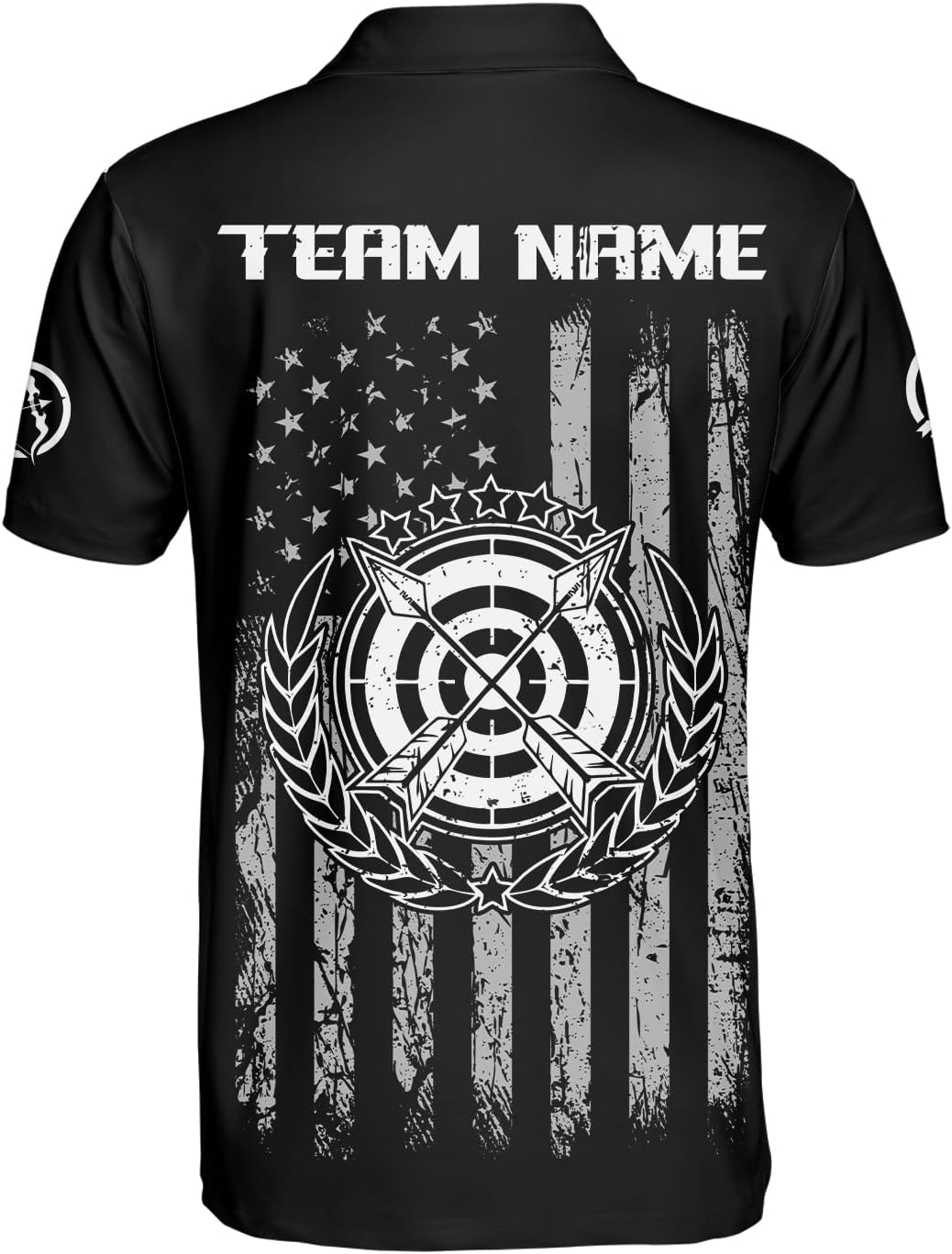 Custom Archery Polo Shirt Bow and Arrow Personalized 3D Shirts for Archer Men Women Target Team Name Apparel Gifts