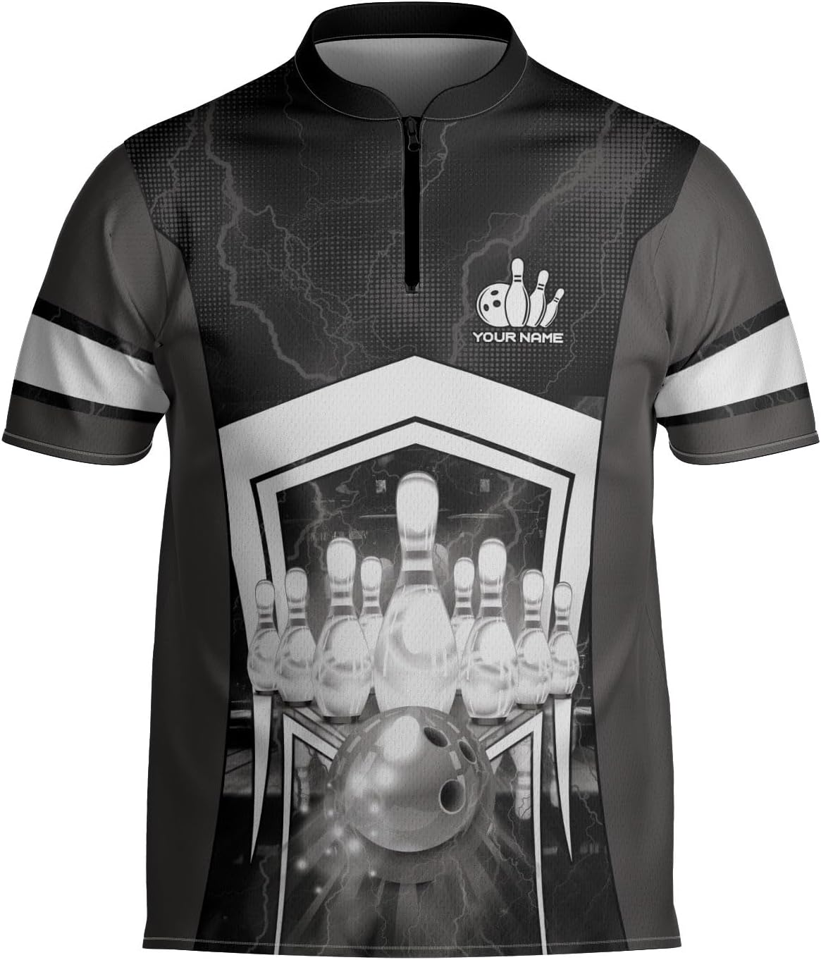 mostprints Personalized Bowling Jersey Gift 3D Custom Bowling Shirts for Team Name Bowl Bowler Shirt Unisex Cool Men Women