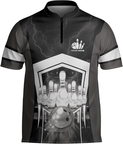 mostprints Personalized Bowling Jersey Gift 3D Custom Bowling Shirts for Team Name Bowl Bowler Shirt Unisex Cool Men Women