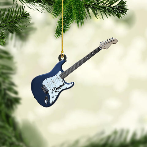 Personalized Guitar Ornament, Electric Guitar Ornament, Guitar Christmas Ornaments 2024, Acoustic Guitar Christmas Ornament, Guitar Christmas Ornaments Guitarist Gift Musical Instruments Xmas (G5)