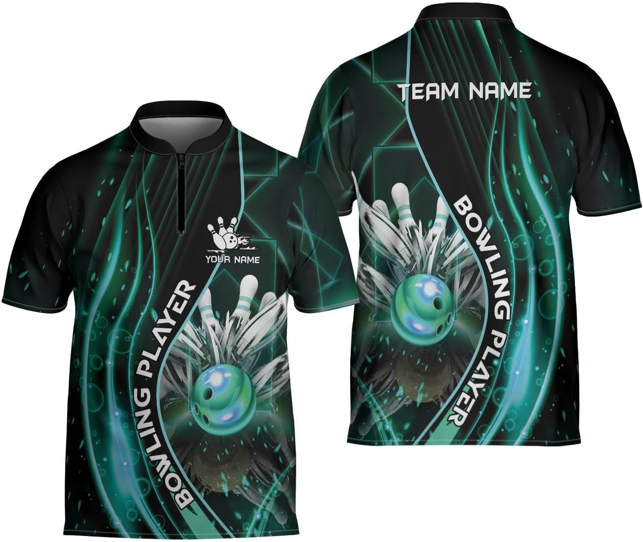 Ligthuy Personalized Bowling Jersey 3D, Bowling Shirts for Team, Bowling Shirt Unisex for Men Women, Bowling Shirts for Men