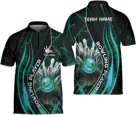 Ligthuy Personalized Bowling Jersey 3D, Bowling Shirts for Team, Bowling Shirt Unisex for Men Women, Bowling Shirts for Men