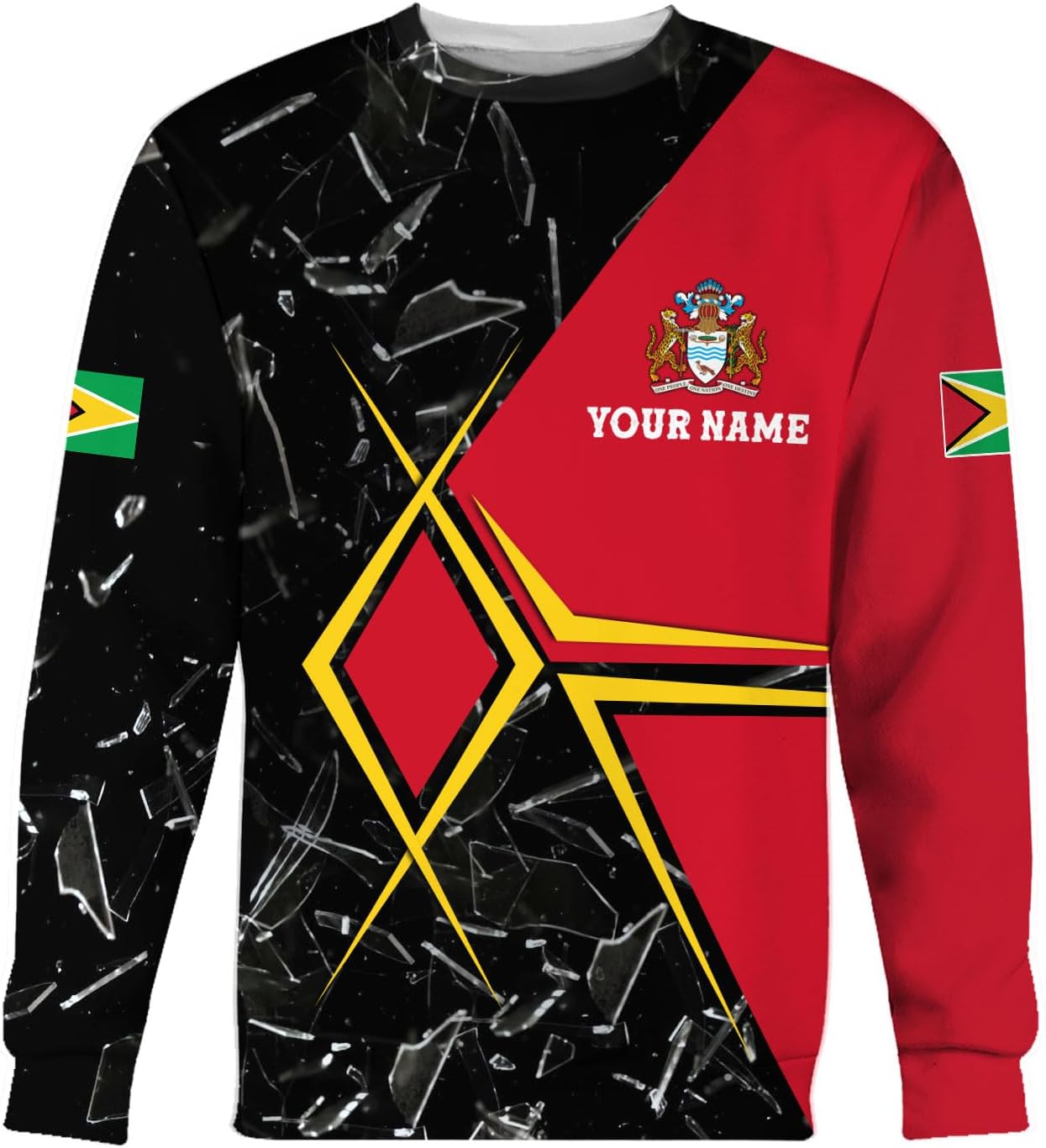 Parvii Personalized Guyana Shirts, Guyana Pride Tshirt, Guyanese Guyana Flag Shirt, Guyana Shirt for Men & Women, Guyana Gift
