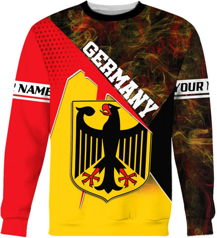 Mostprints Personalized Name Germany Shirt 3D, Custom German Shirt gift for Men and Women, German Flag Shirt Gift S-5XL