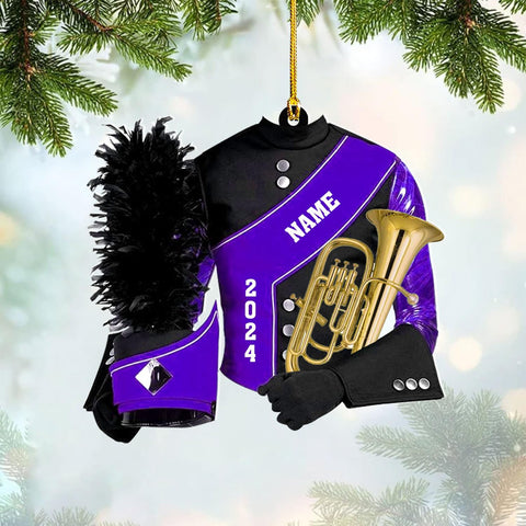 AOVL Custom Marching Band Ornament Music Ornament Marching Band Teacher Gifts Music Marching Band Gifts Band Director Gifts Music Ornament Marching Band Teacher Gifts Music (MB2)