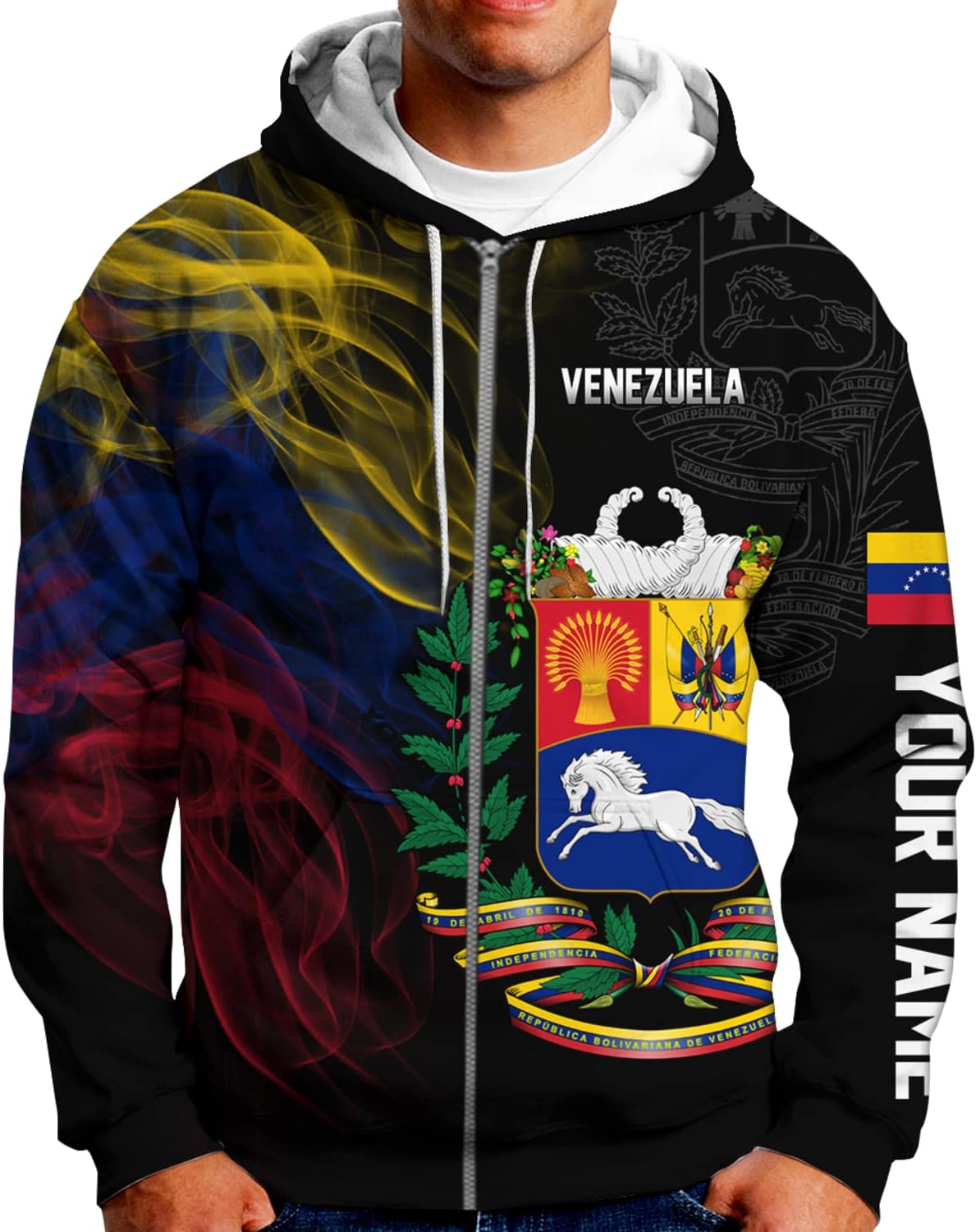 Personalized Name Venezuela Shirt, Flag Venezuelan Pride Roots T-Shirt, Sweatshirt, Zip Hoodies Gift for Men and Women