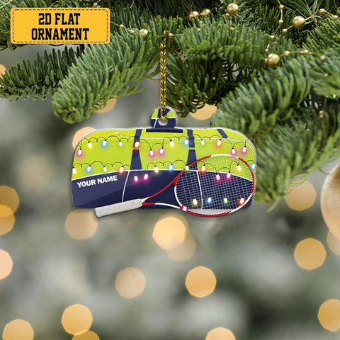 AOVL Personalized Tennis Christmas Ornaments Gifts for Tennis Lovers Tennis Player Ornaments Tennis Christmas Ornament Gift for Tennis Lover Tennis Player Men\/Woman Xmas (Tennis 17)