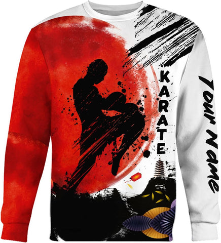 Riveprints Personalized Karate 3D Tshirt Cool Karate Gift for Boys Girls Karate Lovers T-Shirt Karate Shirts Uniform S-5XL
