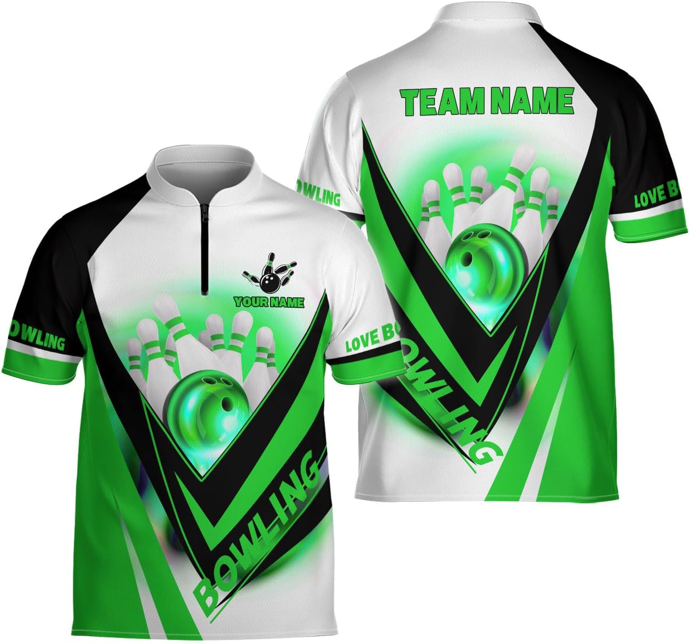 Ligthuy Personalized Bowling Jersey 3D, Bowling Shirts for Team, Bowling Shirt Unisex for Men Women, Bowling Shirts for Men