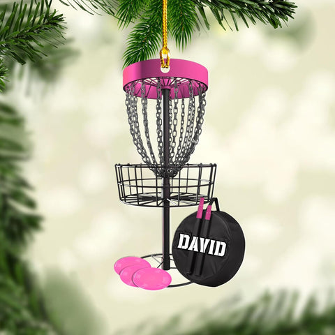 Custom Disc Golf Ornaments 2024 Gift for Disc Golf Lover Disc Golf Ornament for Christmas Xmas Disc Golf Ornament Golfer Gift (DG8)