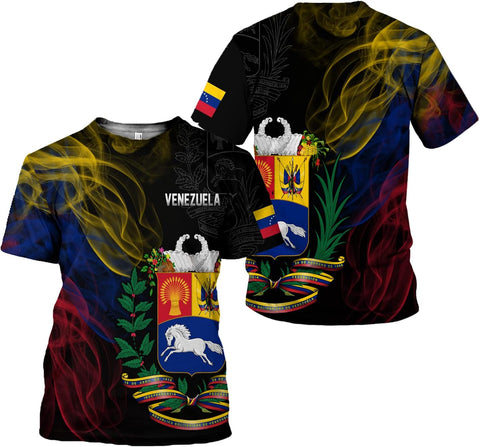 Personalized Name Venezuela Shirt, Flag Venezuelan Pride Roots T-Shirt, Sweatshirt, Zip Hoodies Gift for Men and Women