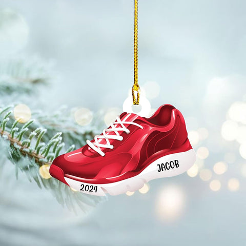 Personalized Runner Ornament, Custom Layer Ornament, Name Running Ornament, Runner Man Woman, Christmas Ornament for Running Lover, Girl Running Pendant, Half Marathon, Cross Country Gift (Style 12)
