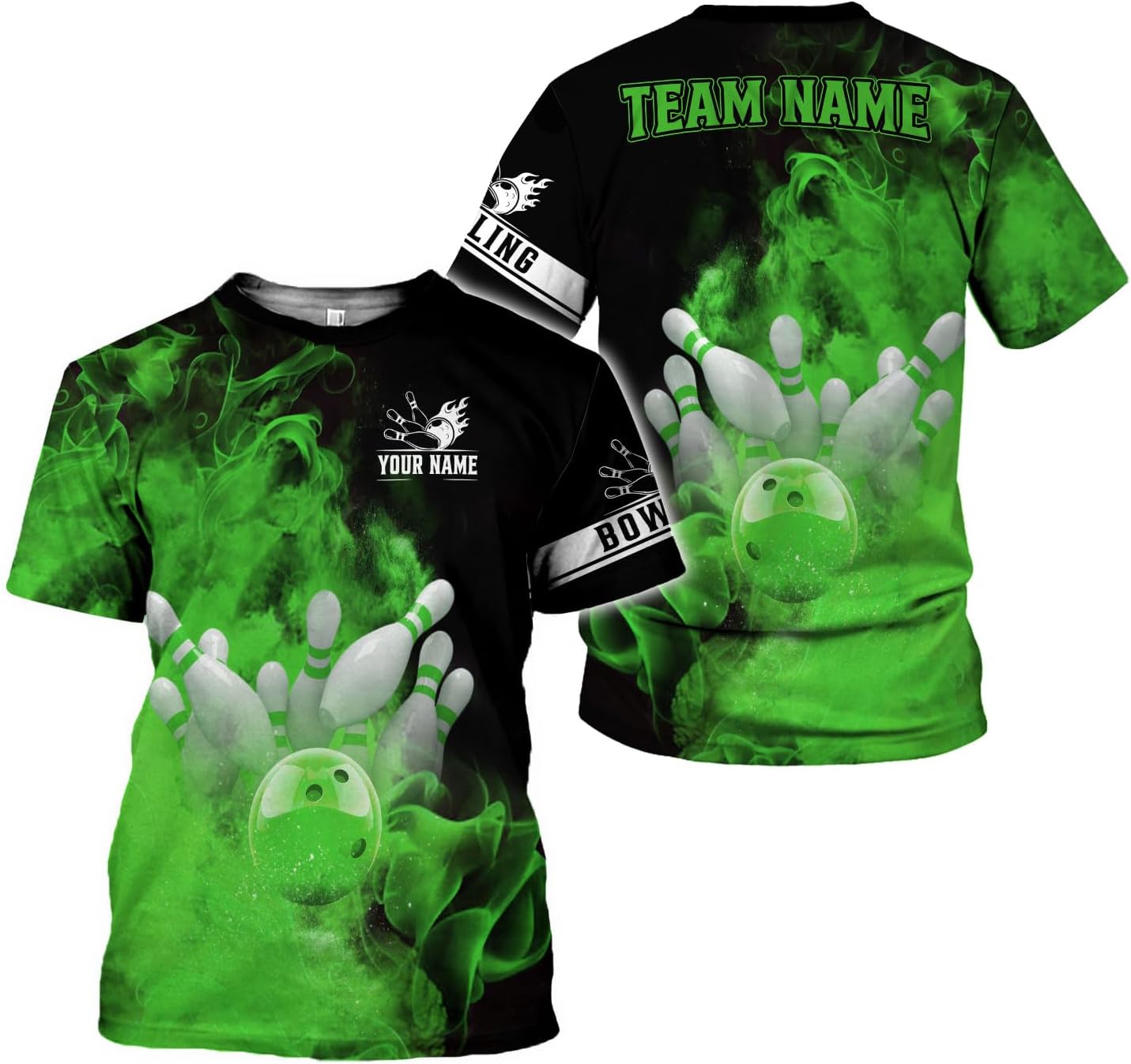 Mostprints Personalized Name Bowling Shirts for Men and Women 3D, Bowling Shirts for Team Bowling, Bowling Shirts Gift