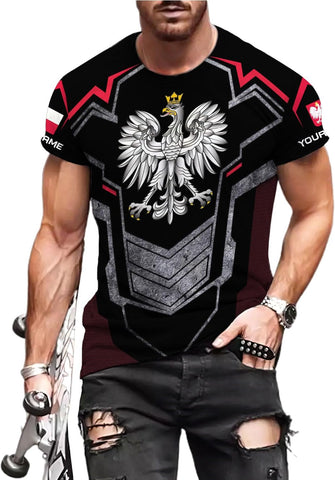 Parvii Personalized Poland Shirt Women & Men, Polska Tshirt Women Poland Shirt 3D, Poland Pride Shirts, Polish Eagle Polska