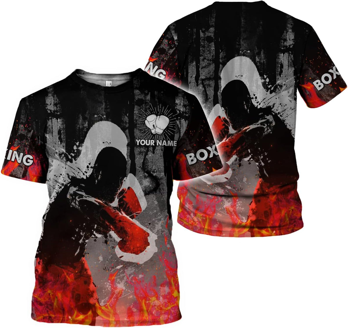 Personalized Boxing 3D Shirt, Gift Boxer T-Shirt, Boxing Tshirt, Sweatshirt, Hoodie for Men and Women Shirt for Boxing Lovers