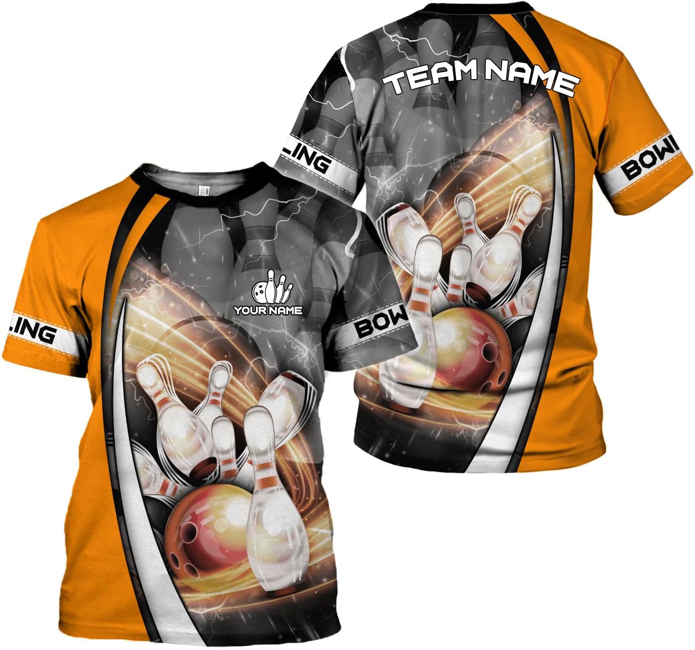 HomeDesign Personalized Name Bowling Shirts for Men & Women, Bowling Shirts for Team Bowling, Bowling Shirts Gift Unisex