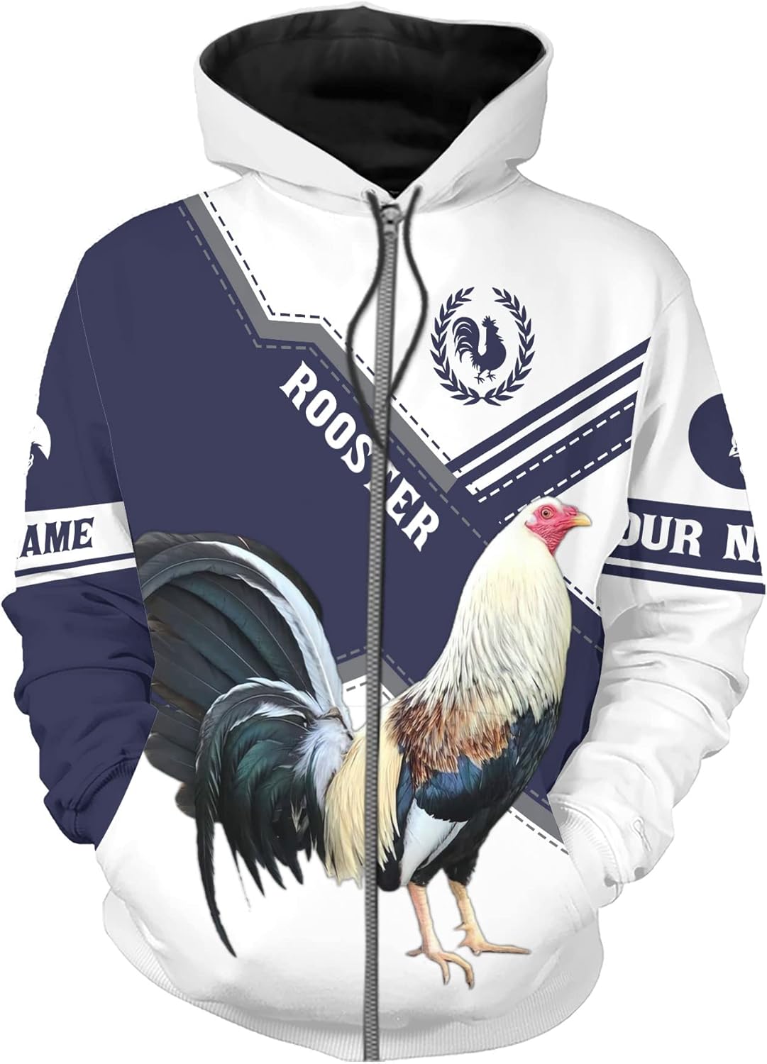 Mostprints Personalized Name Rooster Shirt 3D, Rooster Shirts for Men, Chicken tshirts shirts for women, Funny Chicken shirts