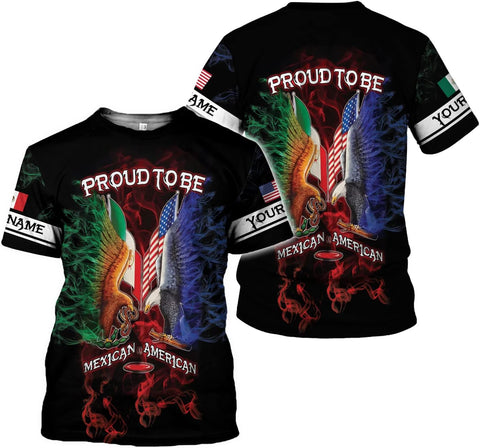 Paniprints Personalized Name Mexican Shirts for Men, Customized Mexico Shirts for Men, Mexico Shirts for Women Mexico Flag