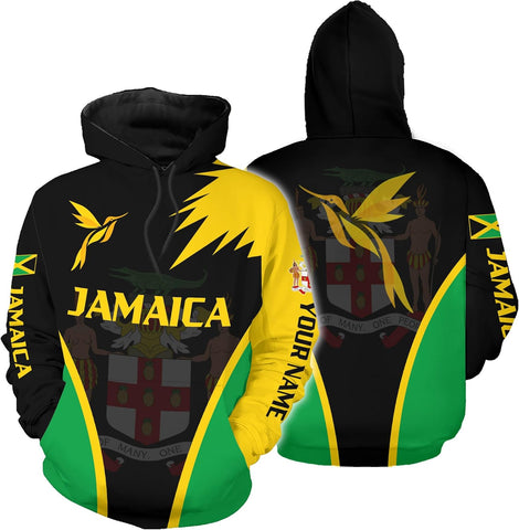 Leprints Personalized Jamaica Hoodie Camisa Jamaica Hoodies Jamaica Sweaters Shirts Men & Women Jamaican Pride Shirt Gifts