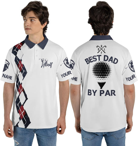 RoyalBro Personalized Funny Golf Polo Shirts for Men, Golf Polo Shirts for Dad, Grandpa Funny Golf Shirts for Men Golf Gift (Golf 9) Multicolor