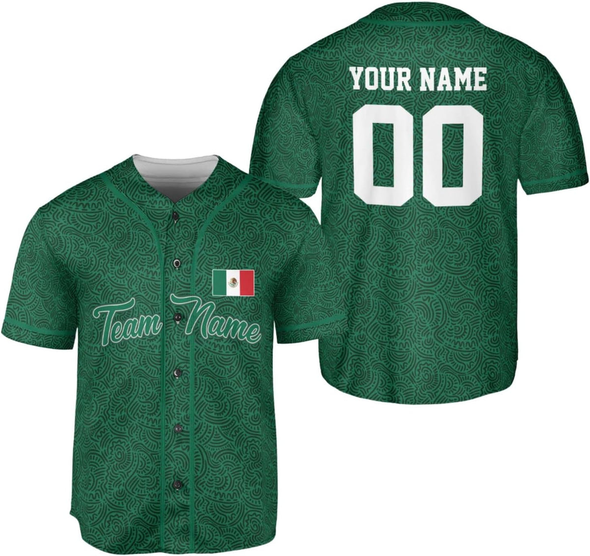 Mostprints Custom Mexico Baseball Jerseys Mexican Eagle & Flag Shirt for Teams, Mexico Shirts for Men & Women Size S-5XL