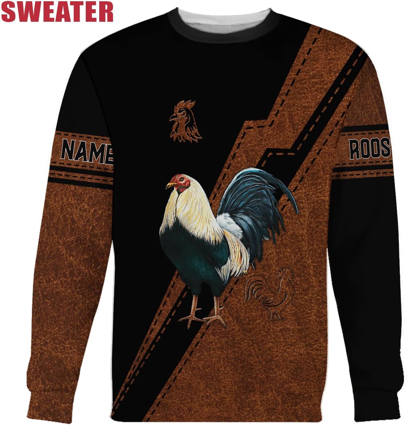 Mostefy Personalized Name Rooster Shirt 3D, Rooster Shirts for Men, Chicken Tshirts Shirts for Women, Funny Chicken Shirts