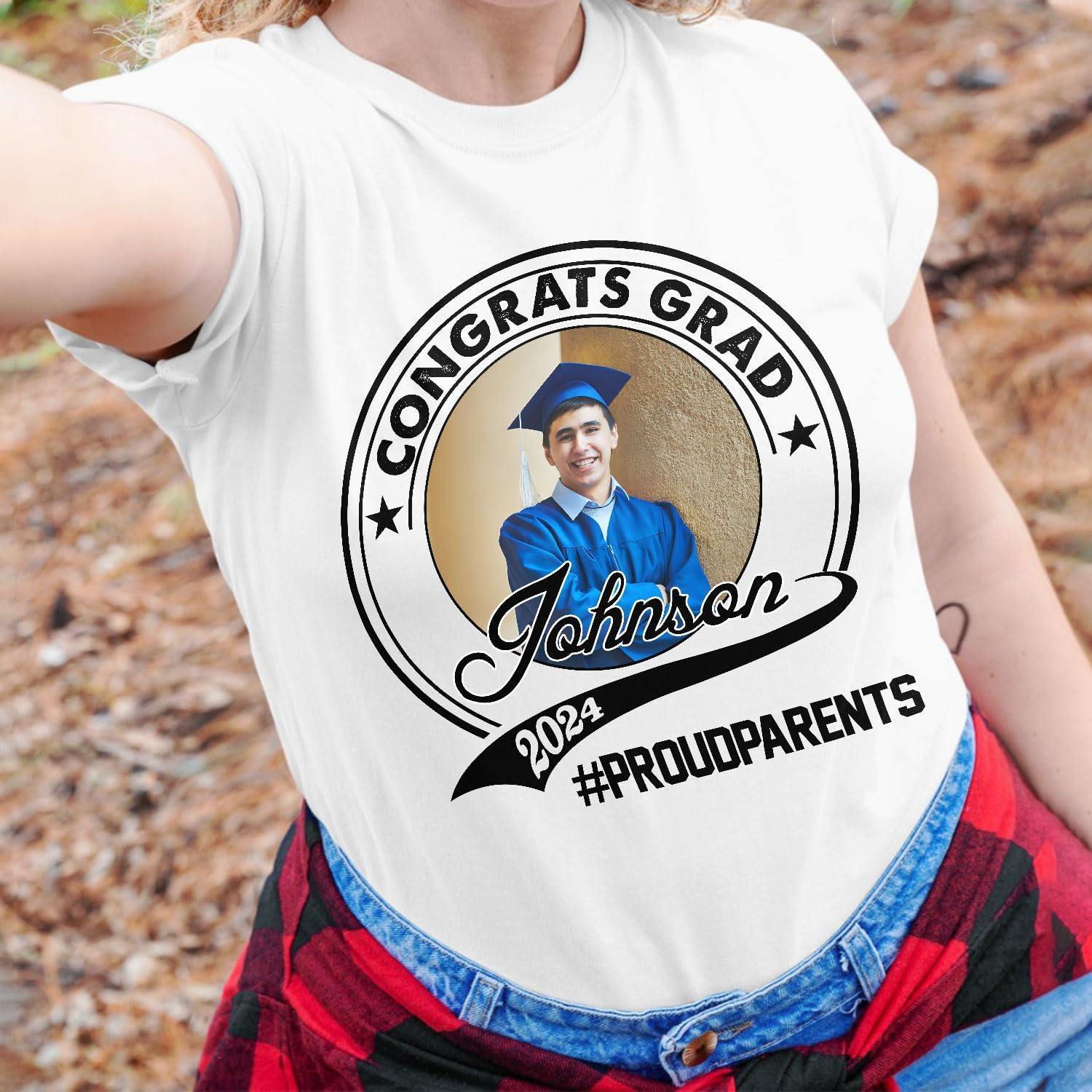 Personalized Graduation 2024 Shirt Proud Family of A Class of 2024 Graduate Class of 2024 Senior Class of 2024 Class of 2024