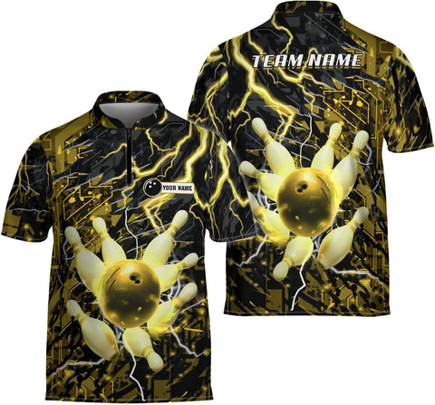 Ligthuy Personalized Bowling Jersey 3D, Bowling Shirts for Team, Bowling Shirt Unisex for Men Women, Bowling Shirts for Men