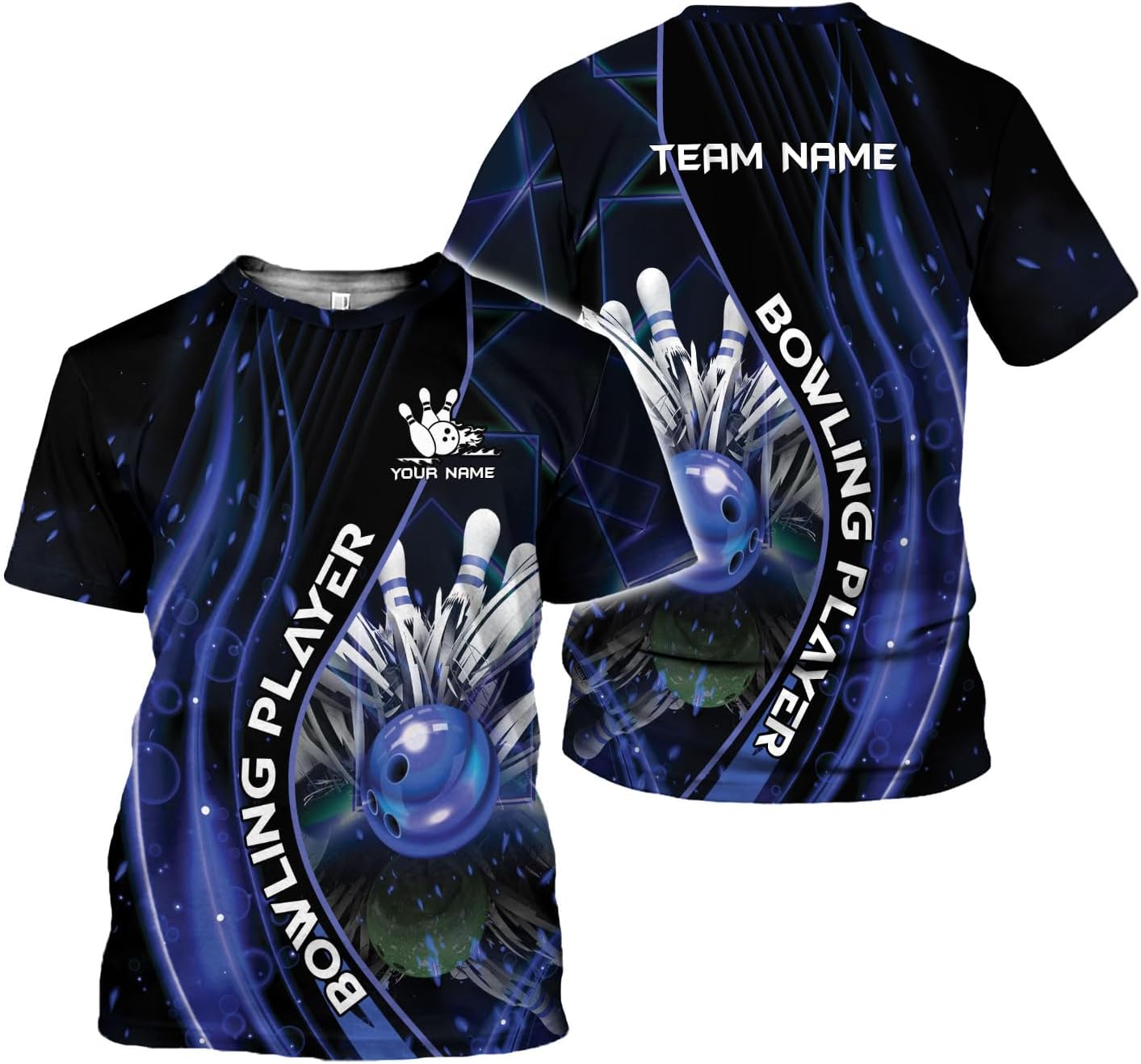 Mostprints Personalized Name Bowling Shirts for Men and Women 3D, Bowling Shirts for Team Bowling, Bowling Shirts Gift