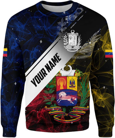 Custom Men's Venezuela Flag & Coat of Arms Hoodie