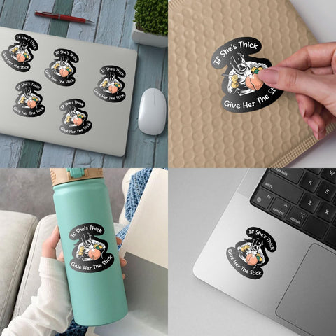 (3Pcs) IF She's Thick Give Her The Stick Sticker, Funny Welding Decals, Only Welders Sticker, Welding Mask Decal, Ironworker Decal - Stickers for Laptop Water Bottle Phone Car Window Helmet 3 Inches