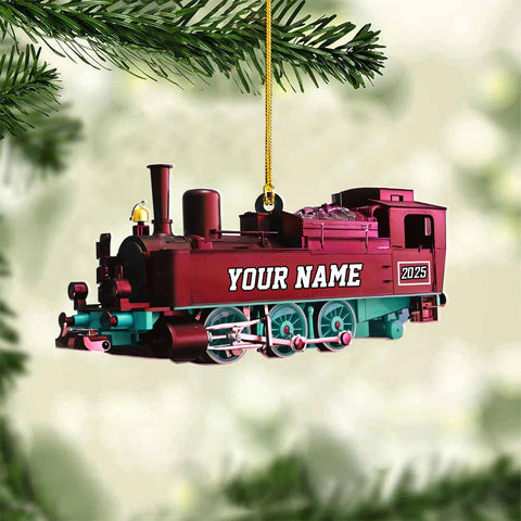 AOVL Custom Railroader Ornament 2024 Railroader Christmas Ornament Christmas Keepsake for Railroader Trainman Ornament Gifts for Railroader Railroader Keepsake Gifts for Trainman (RR12)