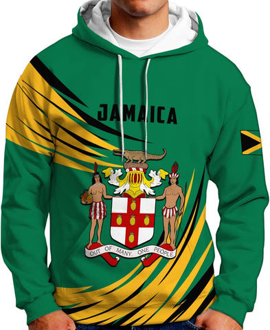 Mostprints Personalized Jamaica Hoodie Camisa Jamaica Hoodies Jamaica Sweaters Shirts Men & Women Jamaican Pride Shirt Gifts