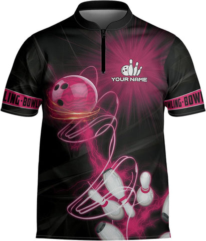mostprints Personalized Bowling Jersey Gift 3D Custom Bowling Shirts for Team Name Bowl Bowler Shirt Unisex Cool Men Women
