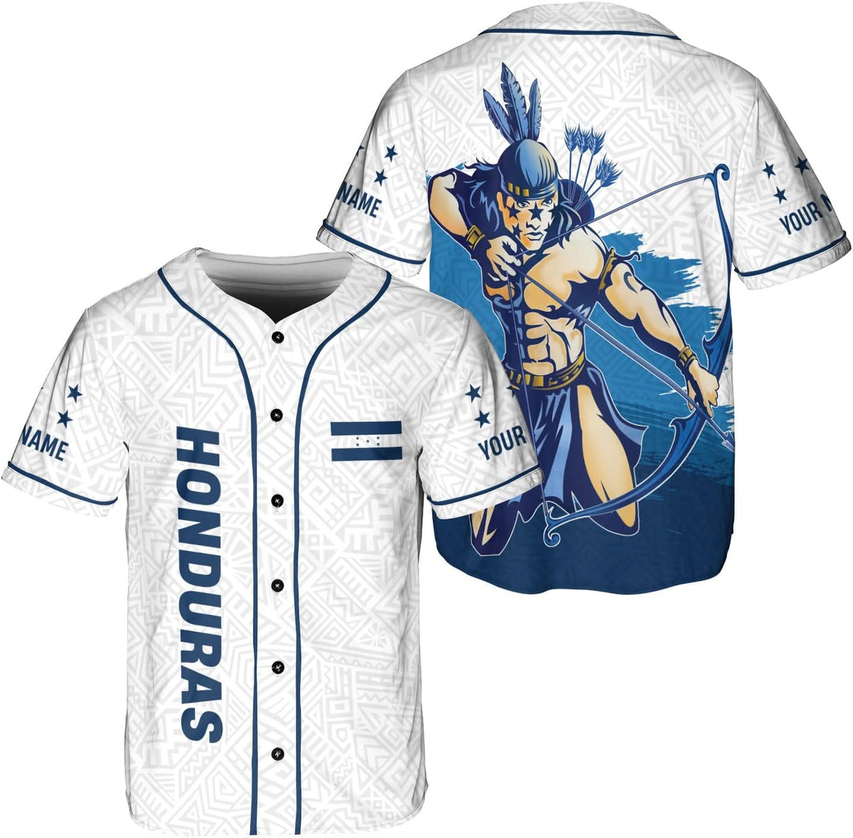 AOVL Personalized Honduras Baseball Jersey Shirt, Honduras Jersey for Men and Women, Jersey Honduras, Camisa Honduras Hombre