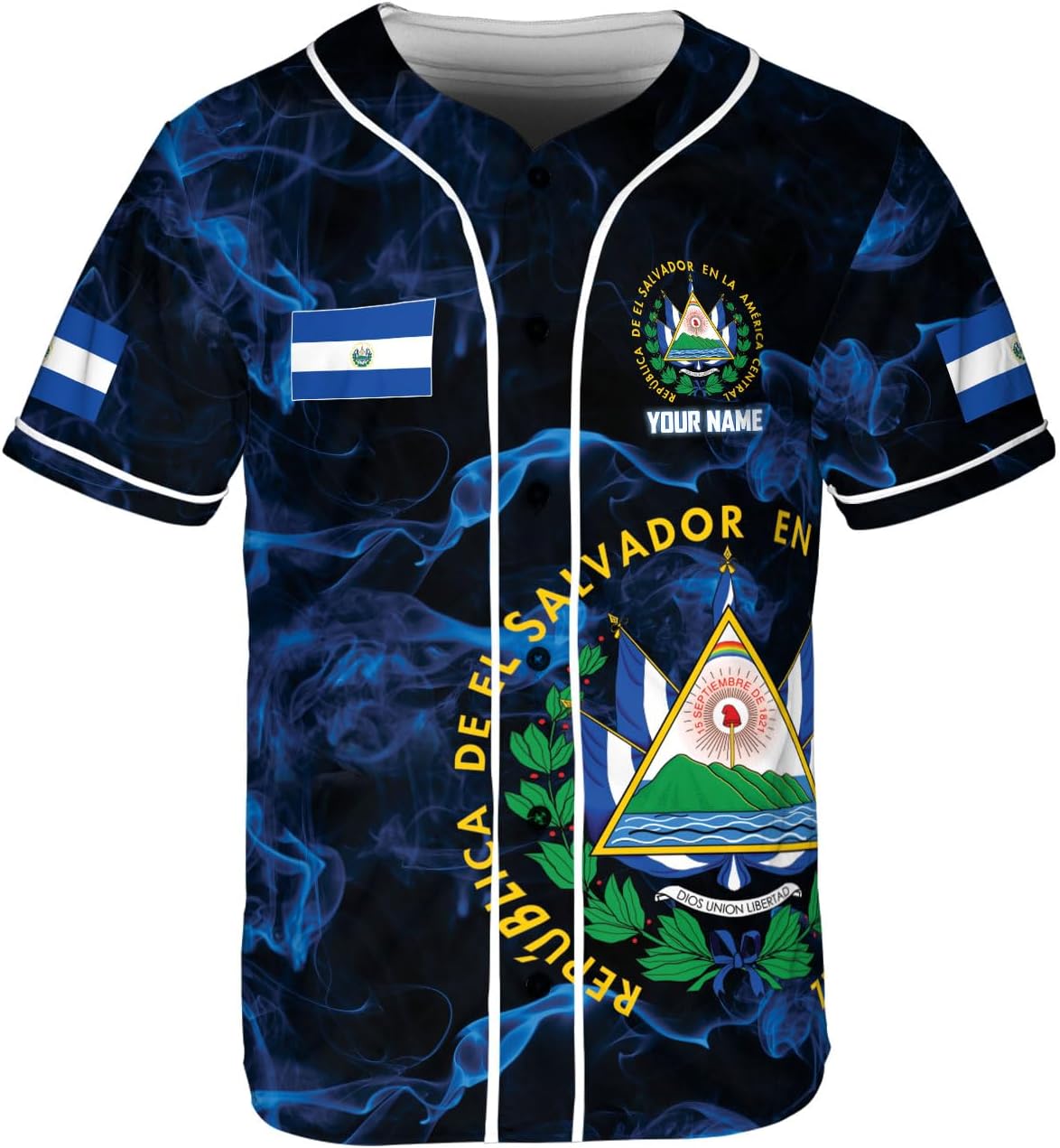 Parvii Personalized El Salvador Baseball Jersey - Proud El Salvador Shirt for Men
