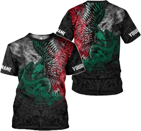 RoyalBro Personalized Mexico Shirt, Camisas de Mexico Customized Mexican Shirts Mexican Flag Mexico 3D Shirt for Men Women