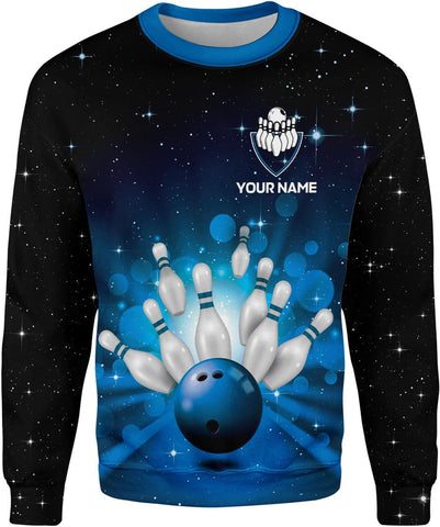 Pretyprints Personalized Bowling Shirt - Custom Bowling Gift for Women & Men