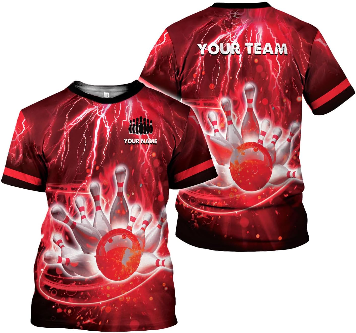 Mostprints Personalized Name Bowling Shirts for Men and Women 3D, Bowling Shirts for Team Bowling, Bowling Shirts Gift