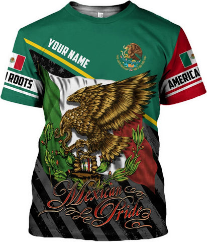 Mostefy Personalized Name Mexican Shirts for Men 3D, Customized Mexico Shirts for Men, Mexico Shirts for Women Mexico Shirt