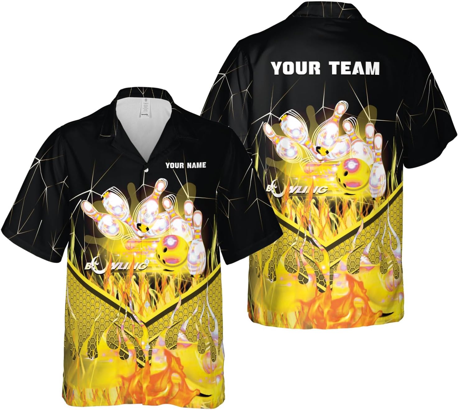 Mostprints Personalized Name Bowling Hawaii Shirts for Men and Women 3D, Bowling Shirts for Team Bowling, Bowling Shirts Gift