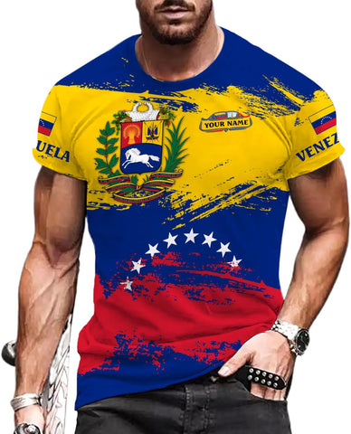 Royal Fight Personalized Coat of Arms Shirt with Venezuela Flag - Pride Shirts for Men & Women