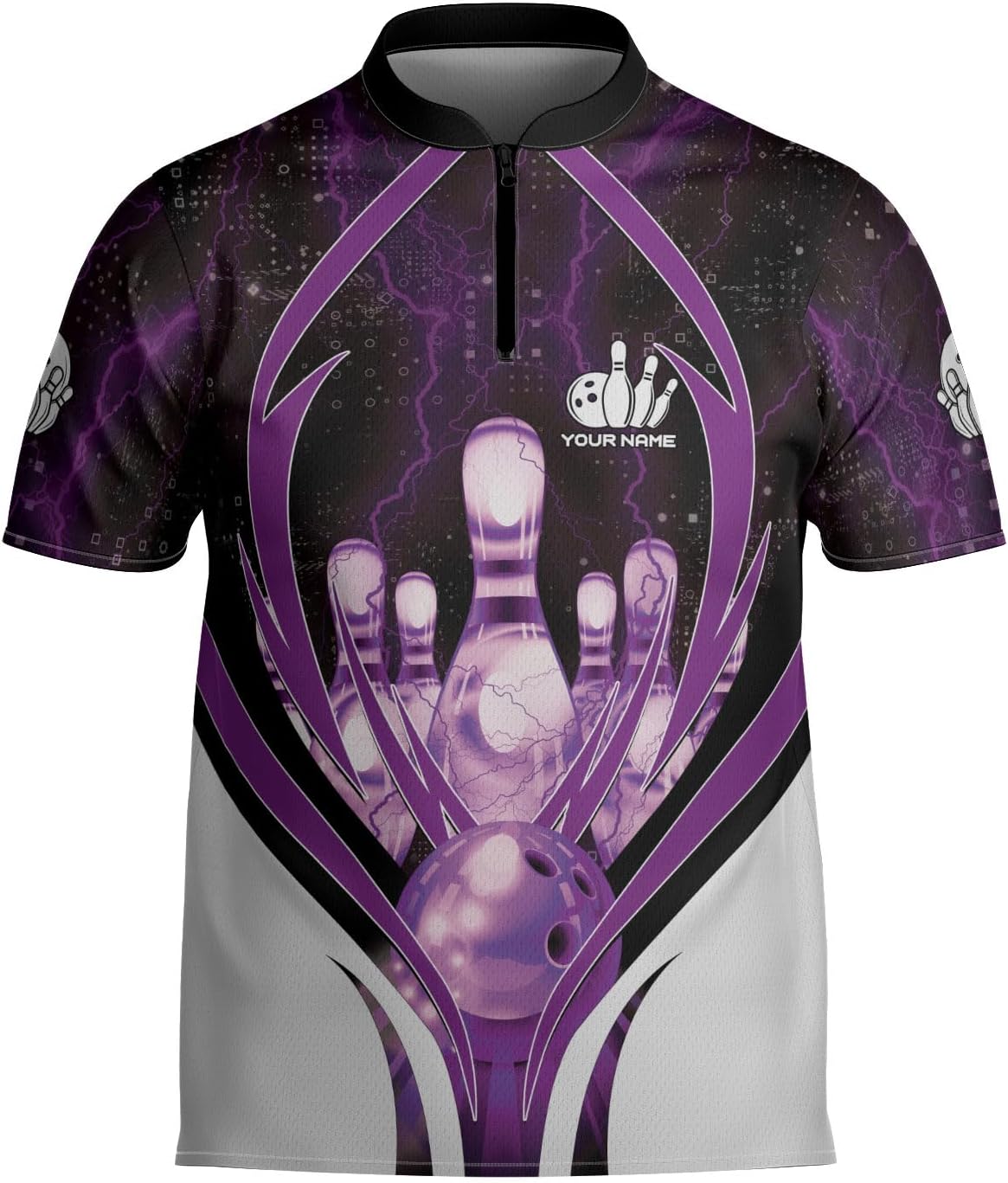 mostprints Personalized Bowling Jersey Gift 3D Custom Bowling Shirts for Team Name Bowl Bowler Shirt Unisex Cool Men Women