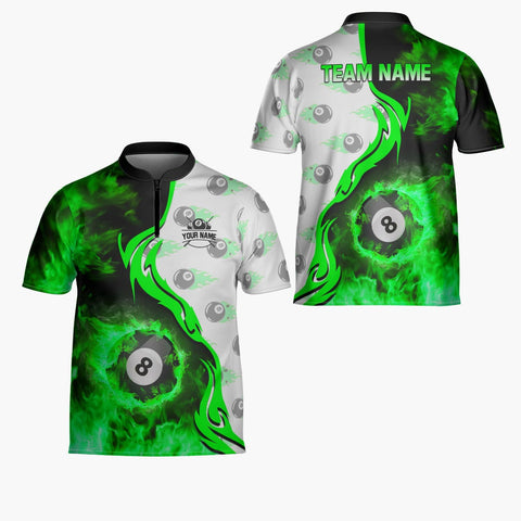 Ligthuy Personalized Billiard Jersey 3D, 8 Ball Shirt, Billiards Shirts for Men, Billiard Gifts for Men and Women S-5XL