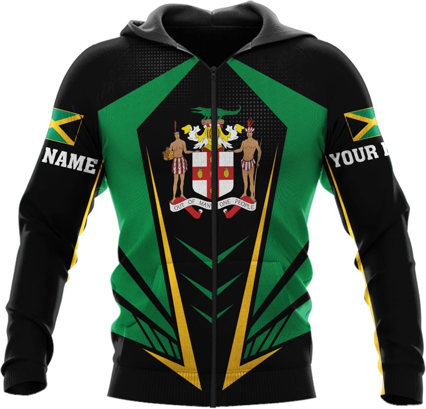 Personalized Jamaica Hoodie - Men & Women Jamaican Pride Shirt Gifts