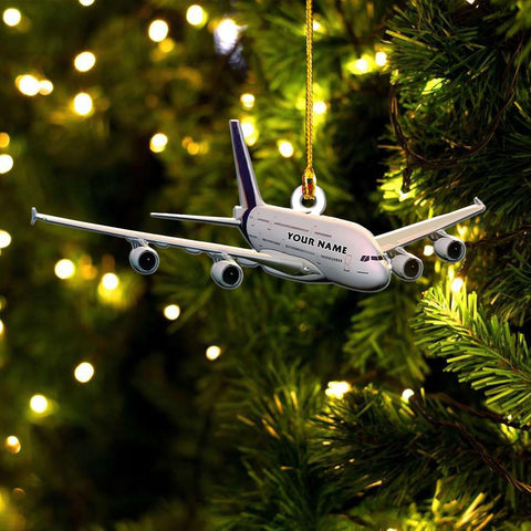 Podagree Personalized Airplane Ornaments for Christmas Tree - Airplane Christmas Ornament 2023, Pilot Airplane Captain Christmas Tree 2023, Pilot Ornament Xmas Gifts Christmas Pilot Flight (AP4)