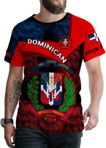 Ligthuy Personalized Dominican Shirt 3D, Dominican Republic Shirts, Dominican Flag Unisex Republica Dominicana Shirt S-5XL