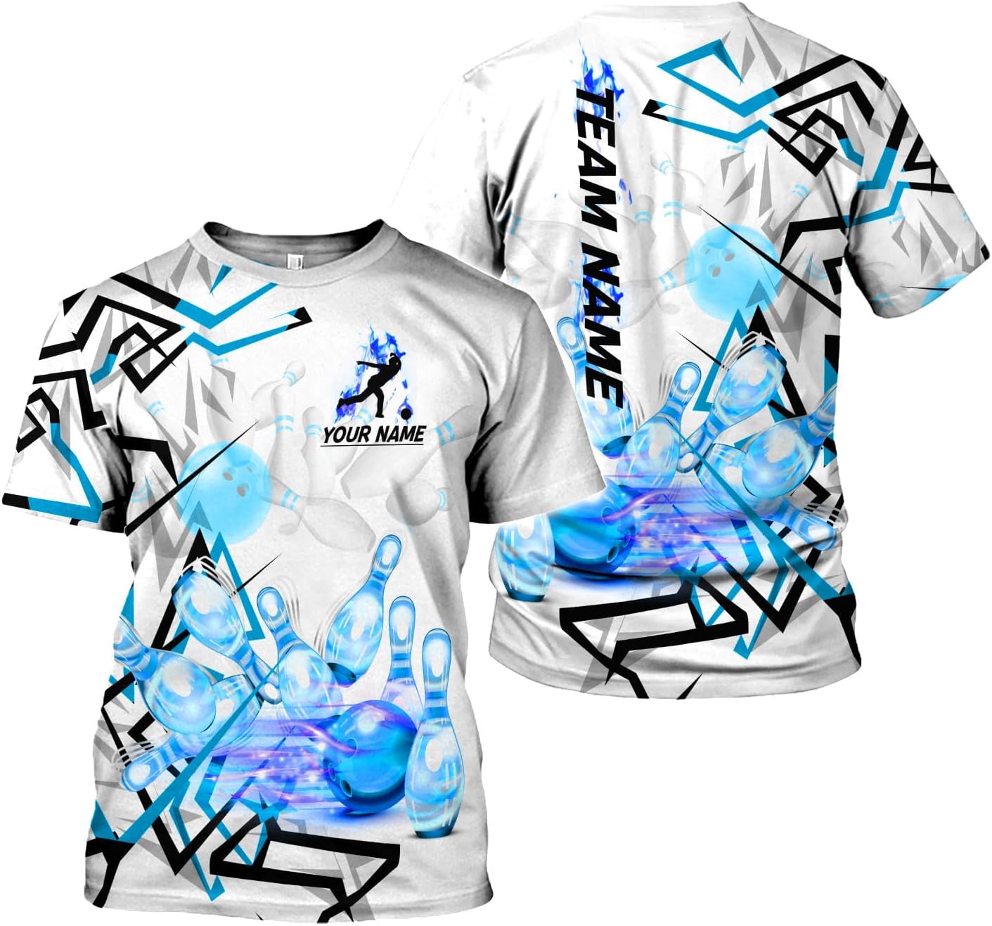 Rivelus Custom 3D Bowling Shirts Personalized for Men and Women - Unique Team Shirt & Gifts for Bowling Lovers