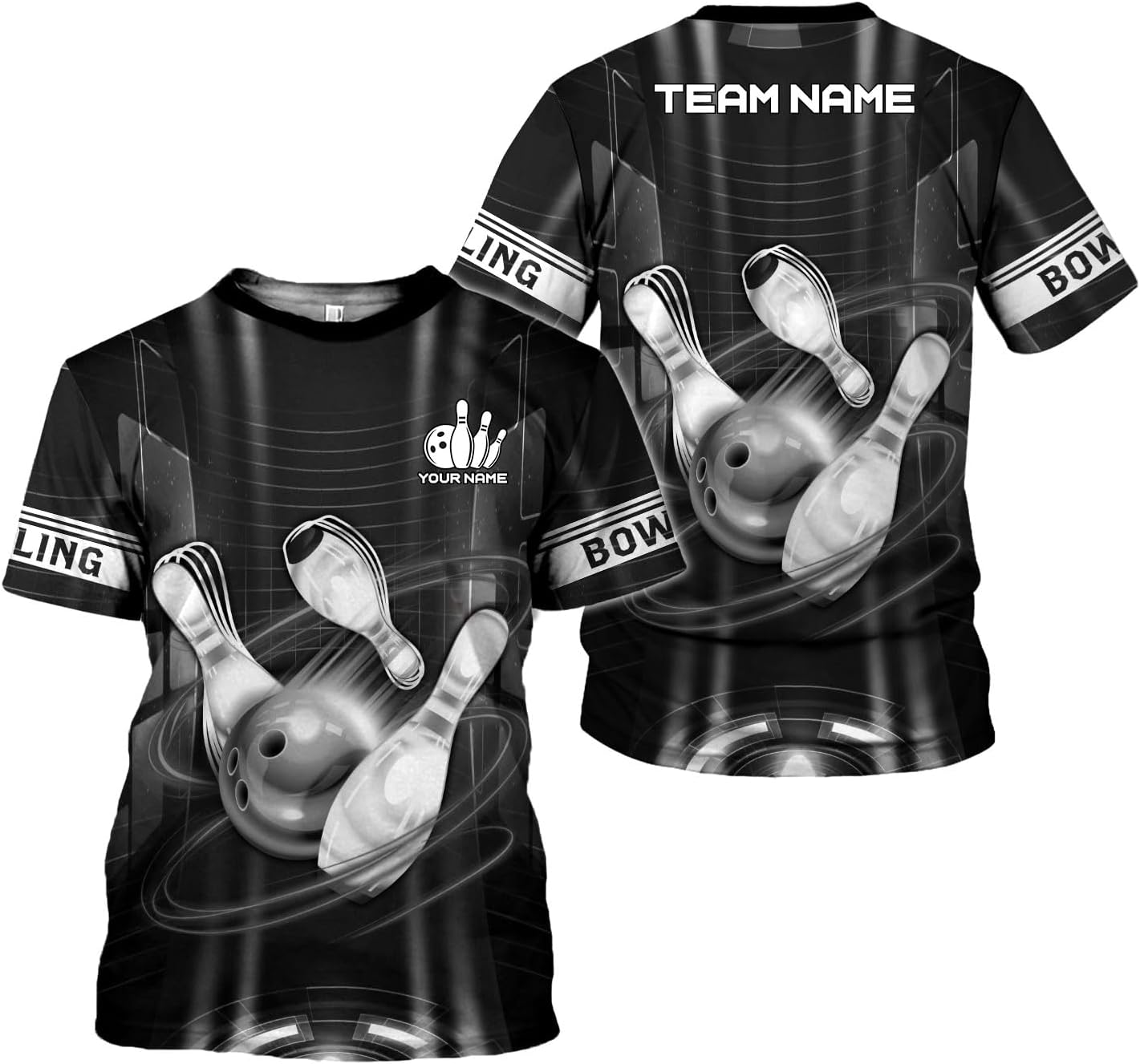 mostprints Personalized Name Bowling Shirts for Men & Women, Bowling Shirts for Team Bowling, Bowling Shirts Gift Unisex