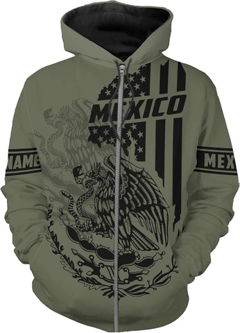 Personalized Name Mexican Shirts for Men, Customized Mexico Shirts for Men, Mexico Shirts for women Mexico Shirt Eagle Flag Mexican Eagle Unisex Shirt, Sweatshirt, Hoodie, Zip Hoodie AD679, 5X-Large